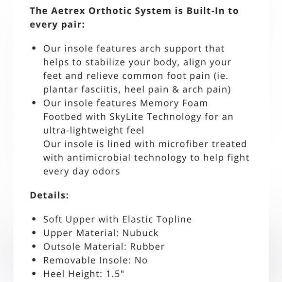 Like New Aetrex Liz Leather Lightweight Arch Support Loafers Size 6 -6 1/2 - Picture 9 of 9